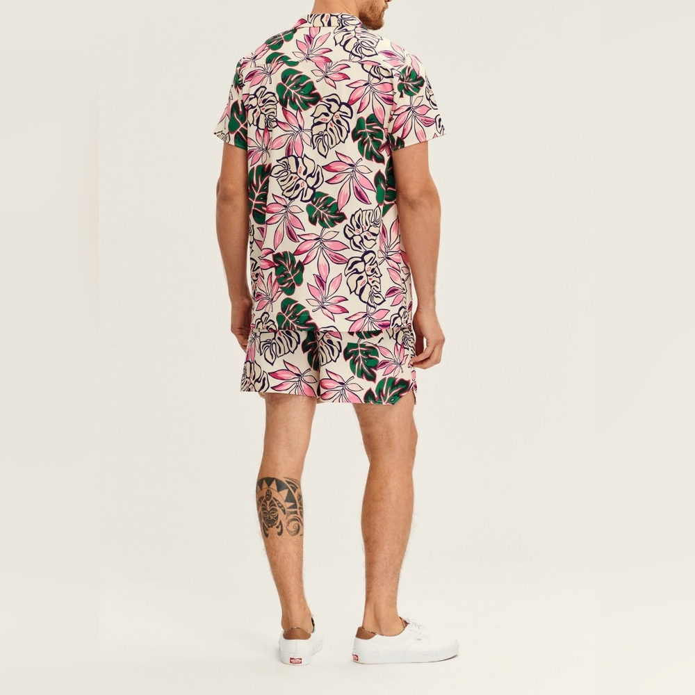 7. NWT SER.O.YA MALIBU SHIRT IN WHITE TROPICAL - Picture 5 of 6